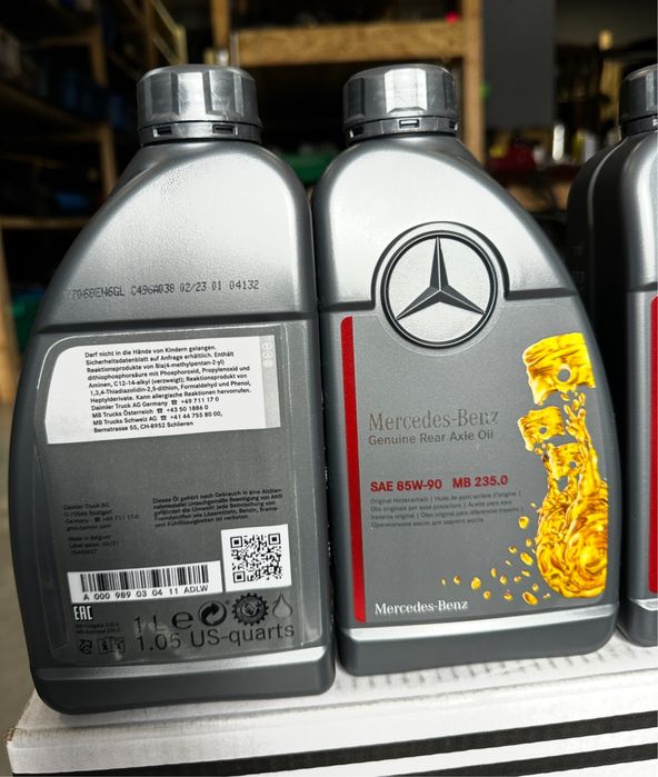 Масло в редуктор в задній міст Sprinter W906 W907 спрінтер 85W90