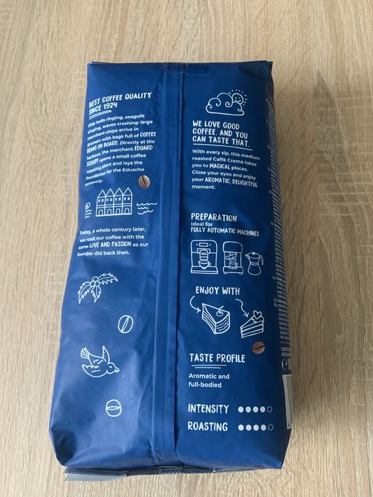 Kawa ziarnista Eduscho Caffe Crema Strong 1 kg