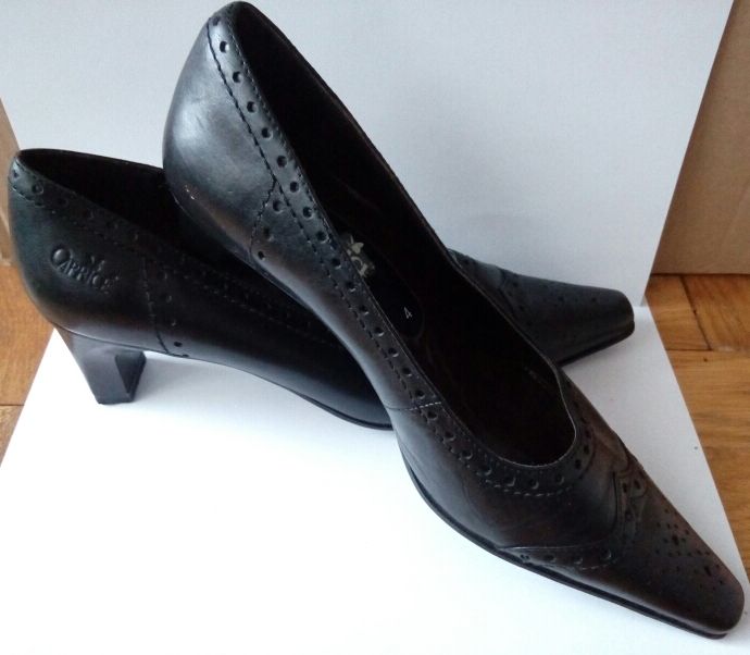 Śliczne markowe skórkowe buty firmy Caprice - JAK NOWE