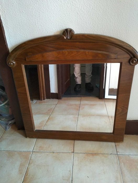 Espelho Madeira Vintage de Quarto