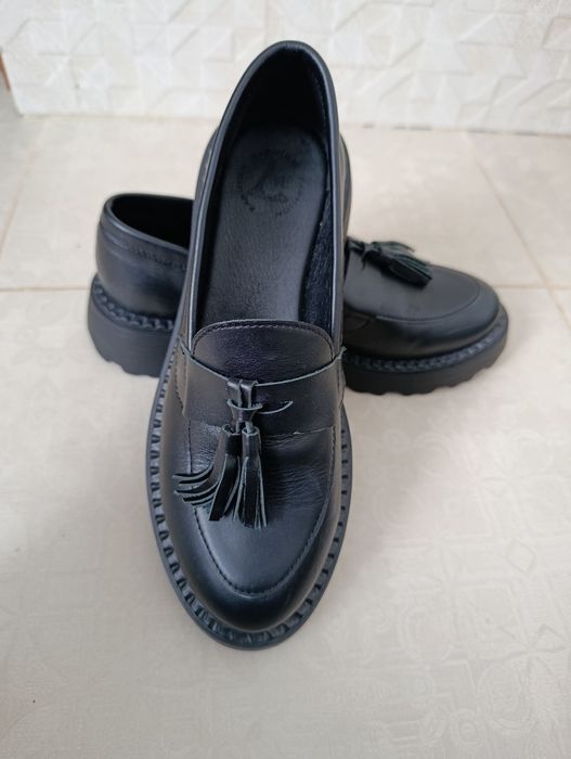 Лофери жіночі, шкіряні