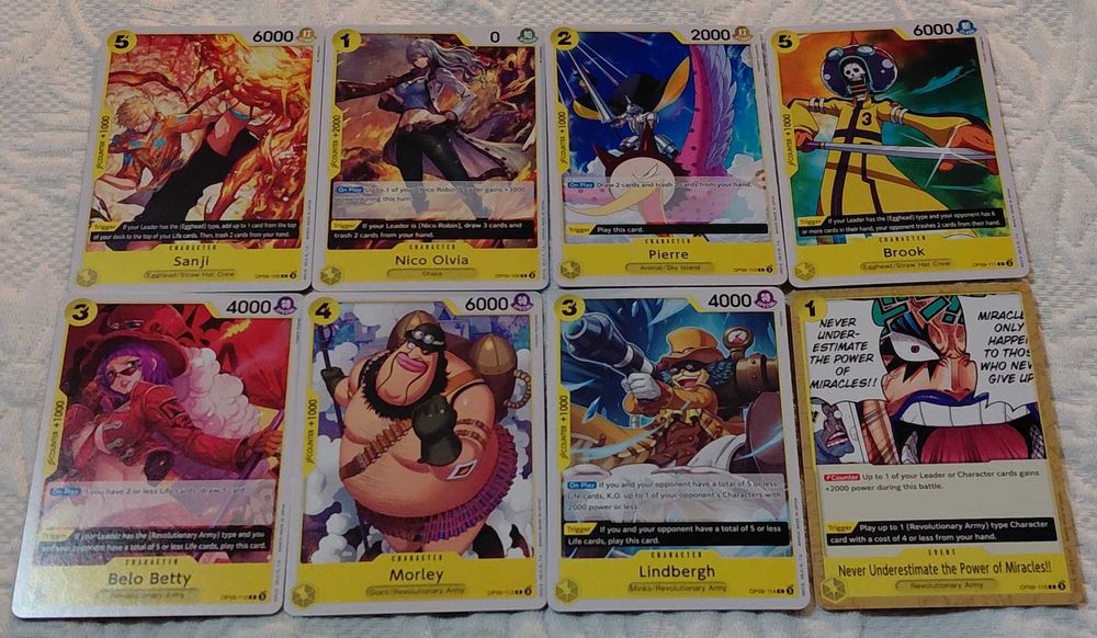 lote de 60 cartas one piece tcg op09