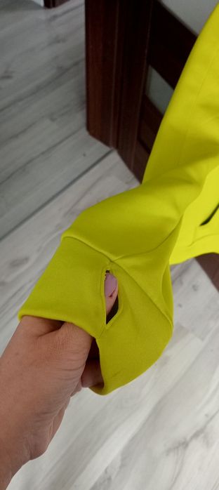 Bluza z kapturem damska Adidas, neon, żółta, roz. 38 (M)