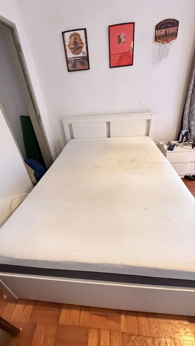 Cama de casal + colchão Emma