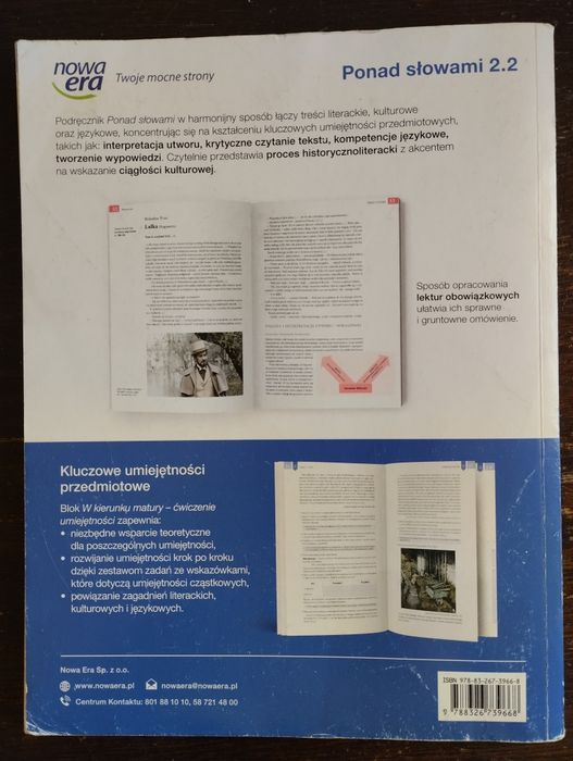 Podręcznik Ponad słowami 2 część 2 - LO i technikum