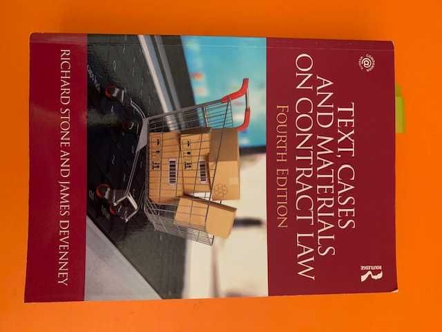 Text, Cases and Materials on Contract Law (4th Edition)