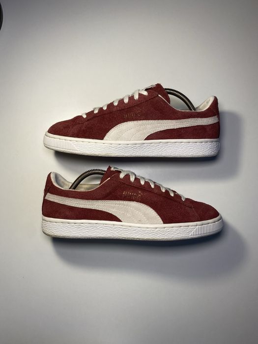 Buty Puma Suede Bordowe Sneakersy Męskie Sportowe Trampki Vintage 42