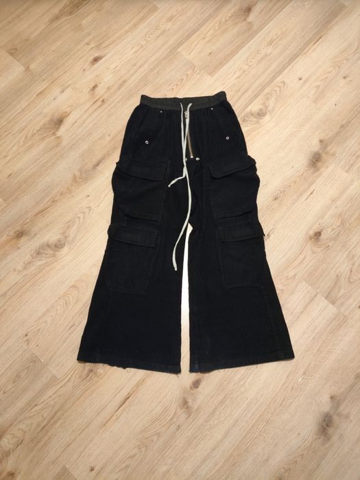 Rick owens drkshdw velvet cargo pants