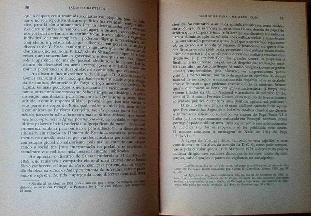 Caminhos Para Uma Revolução - Jacinto Baptista