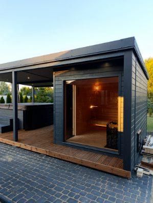 Sauna z tarsem Opti 3,5x6,0x2,5 okazja 38000