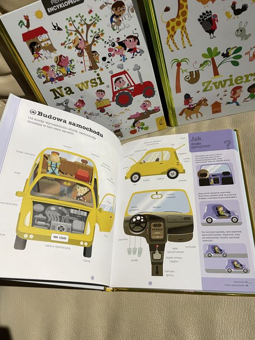 1 Książka dla dzieci Pierwsza encyklopedia pojazdy zwierzęta Na wsi
