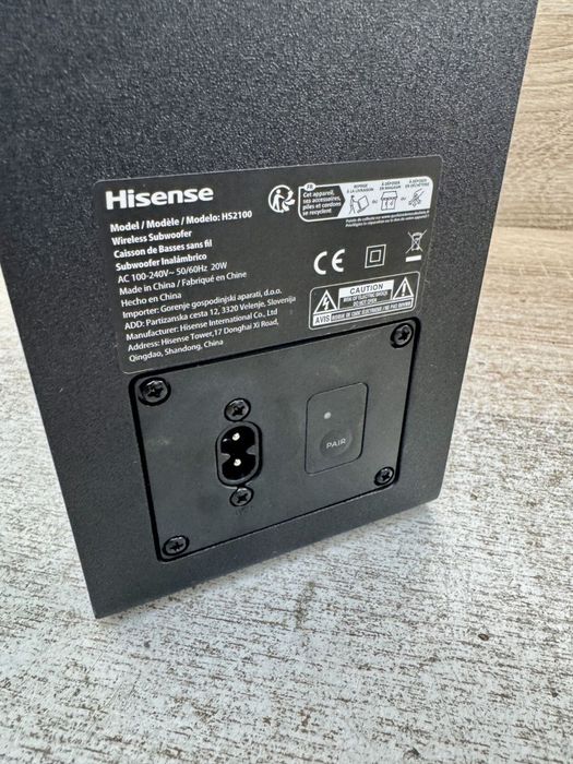 Саундбар звукова панель Hisense HS2100