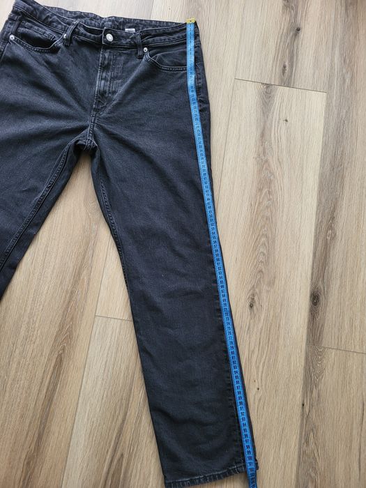 Spodnie damskie jeansowe ciemne h&m