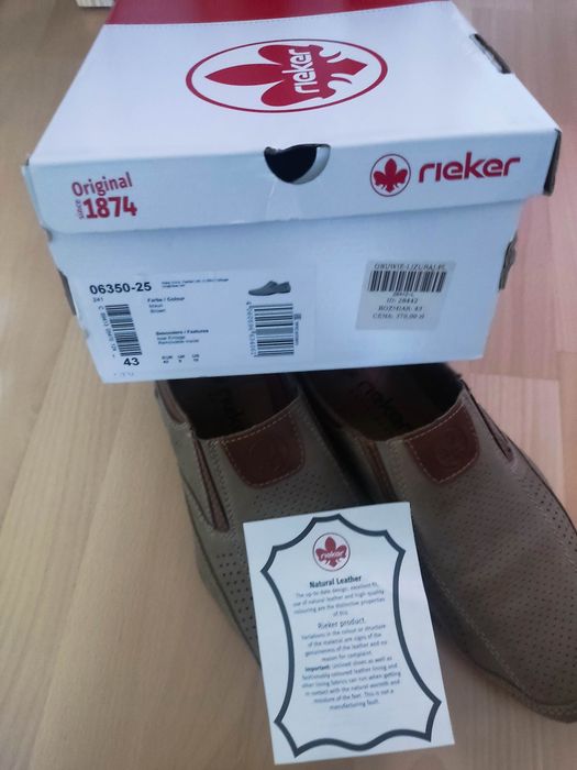 Mokasyny męskie skórzane
