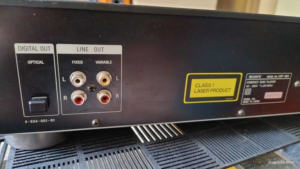 SONY CDP-990 topowy odtwarzacz CD PILOT !