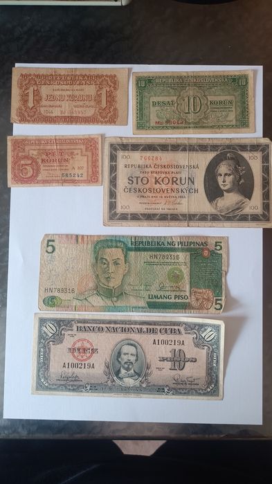 Vendo notas nacionais e estrangeiras