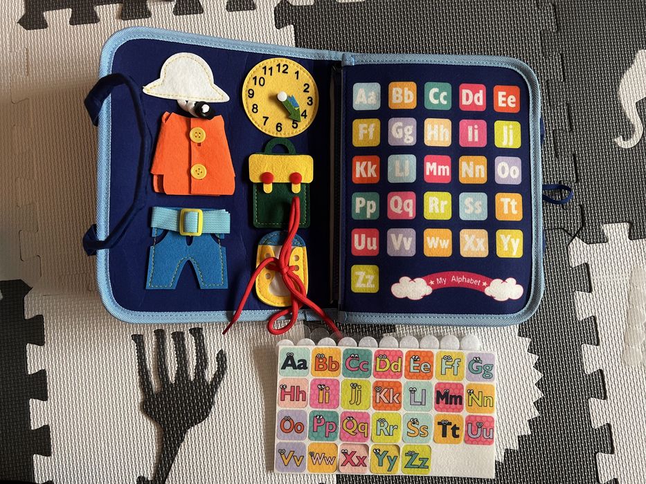 Książka montessori + manipulacyjna z filcu