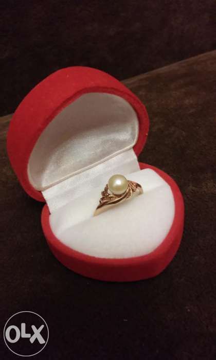 Złoty Pierścionek z perłą !!!