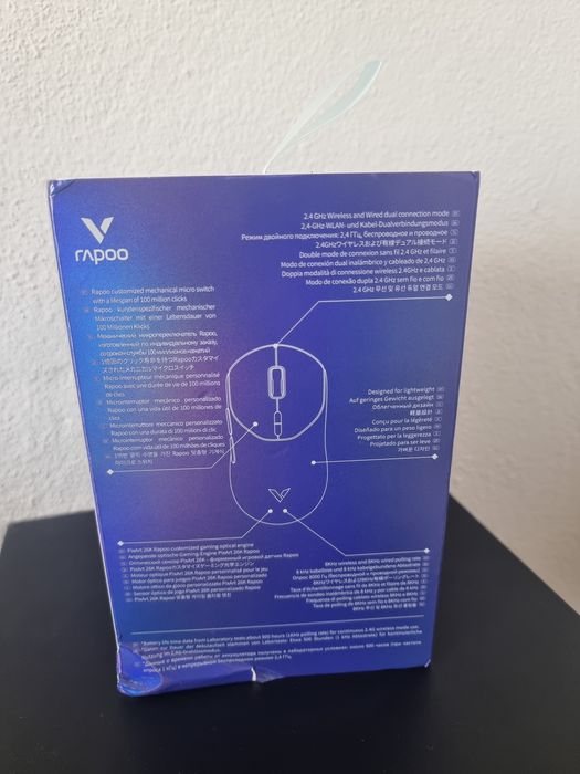Rato Rapoo VT2 - 8K - 750H Bateria - Selado