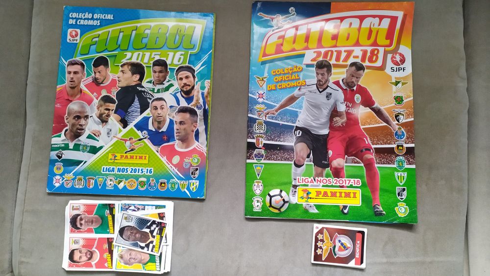 5 cadernetas coleção oficial Superliga FUTEBOL da Panini