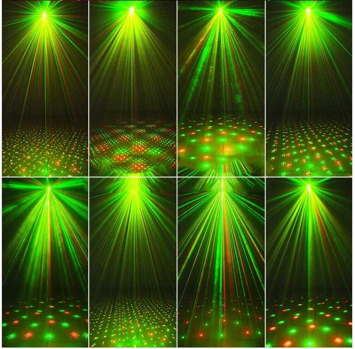 Nowoczesny LASER Projektor Disco Dyskotekowy Lampa 3D LED (WYPRZEDAŻ)