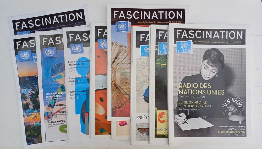 Filatelia Revistas Fascination da Adm. Postal das Nações Unidas