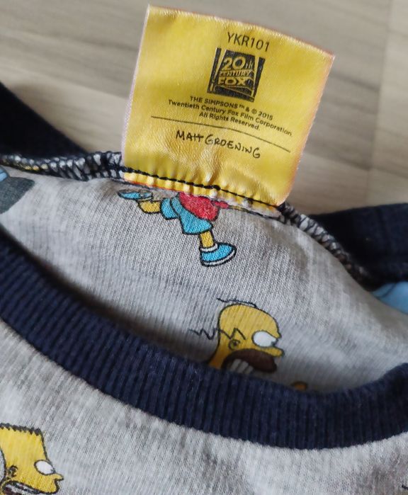 Simpsons Simpsonowie Bart i Homer koszula z długim rękawem  158-164cm