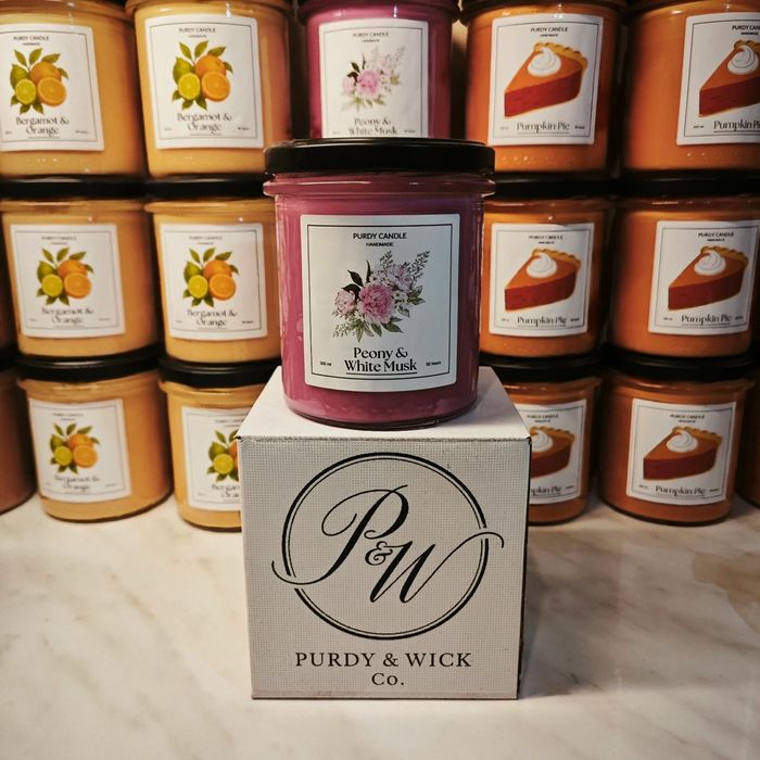 5x Świeca Zapachowa Sojowa 330ml/50h Wybierz Zapach i Napisz OPIS*