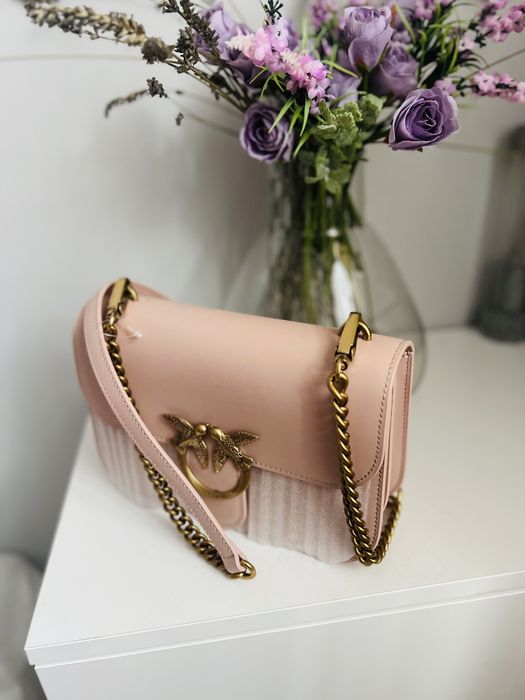 Pinko love bell torebka damska jasnk rozowa