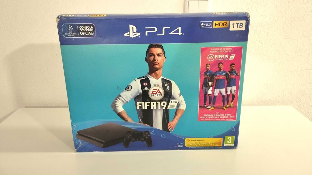 PS4 - Caixa de Consola PS4 Slim 1TB