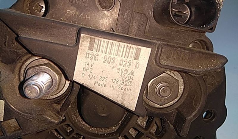 Alternador VOLKSWAGEN Golf V (1K1)