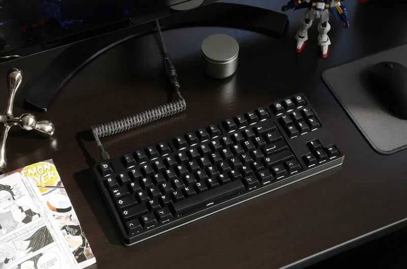 Drop GMK White-on-Black Katakana Custom Keycap Set