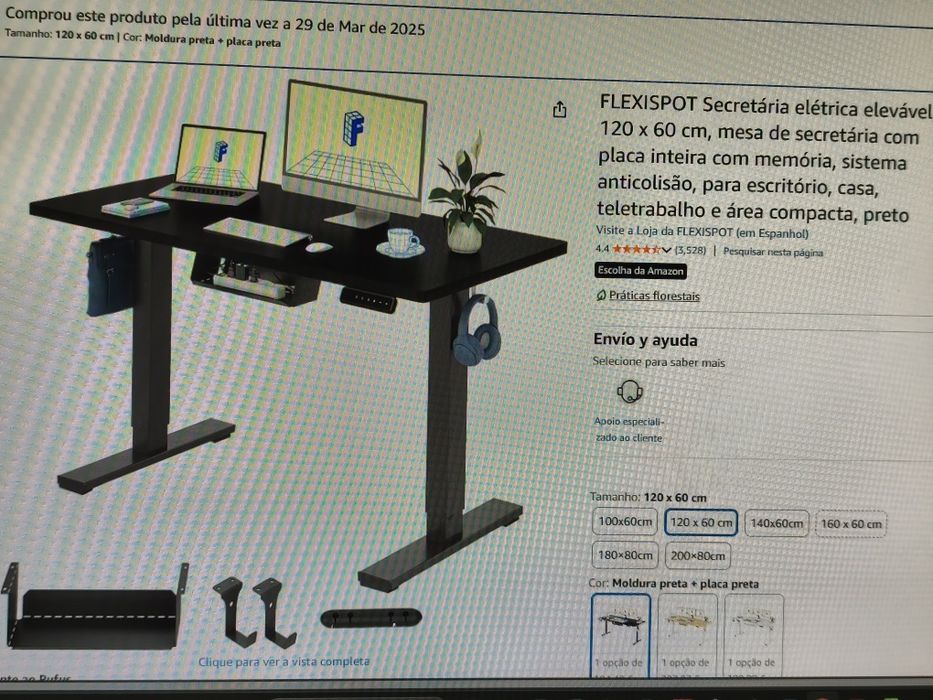 Secretária elétrica elevável