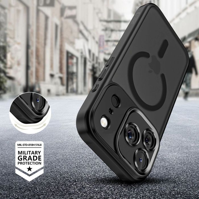 Etui Tech-Protect do iPhone 17 Pro MagSafe MagCam Matte Black