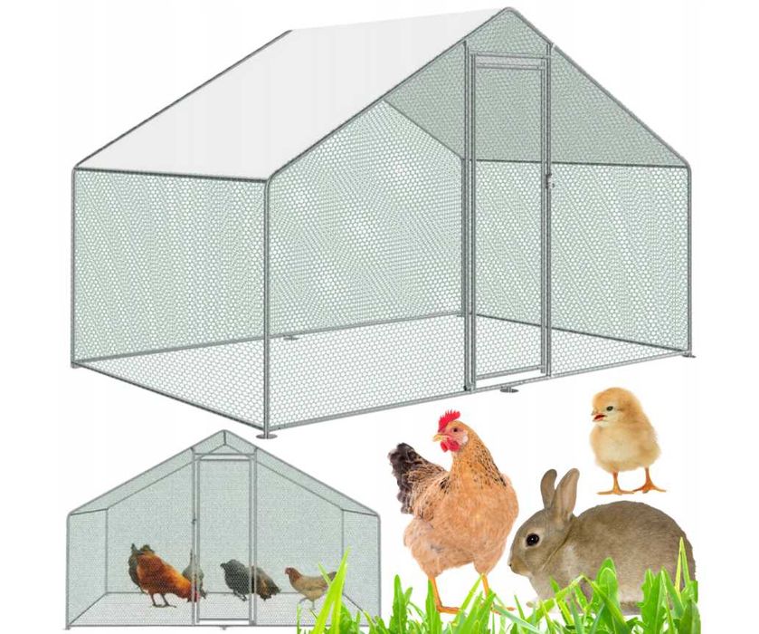 Вольєр для курей птахів 6 м² SafeYard курник выгул кур курятник