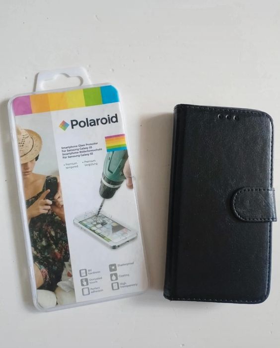 Futerał pokrowiec na telefon Samsung s 5 Plus mega szkło hartow