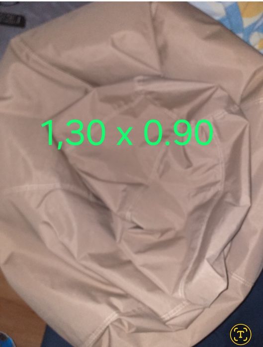 Puff em tecido confortável