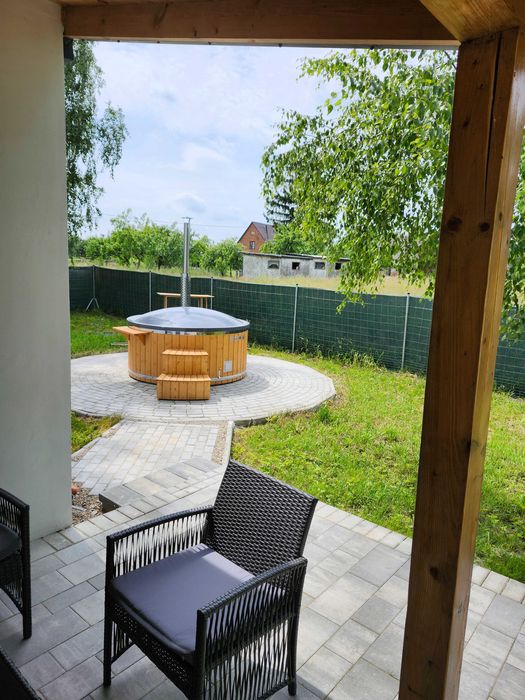 Domek z jacuzzi Siemiany  Mazury