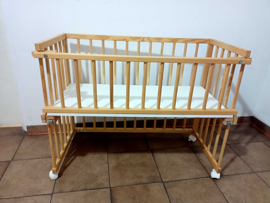 Łóżeczko dostawka Piccolo Due 90x45 z materacem