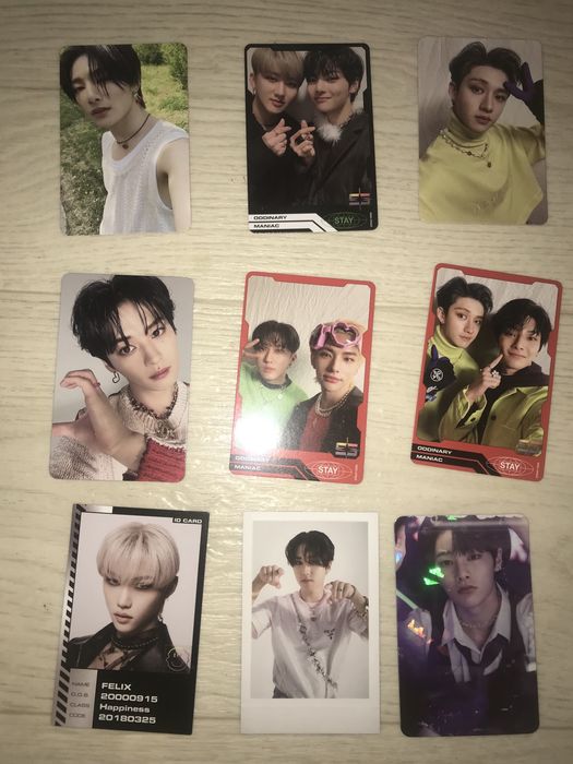картки kpop стрей кідс, тхт
