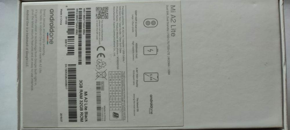 Продам телефон XIAOMI Mi A2 Lite.