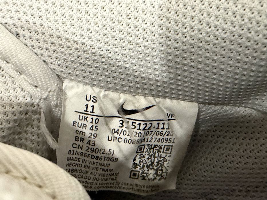Кросівки шкіряні Nike Air Force 1  45 розмір