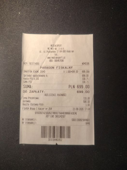 Xiaomi Redmi Note 8T 4/64GB | Niebieski | Sprawny |