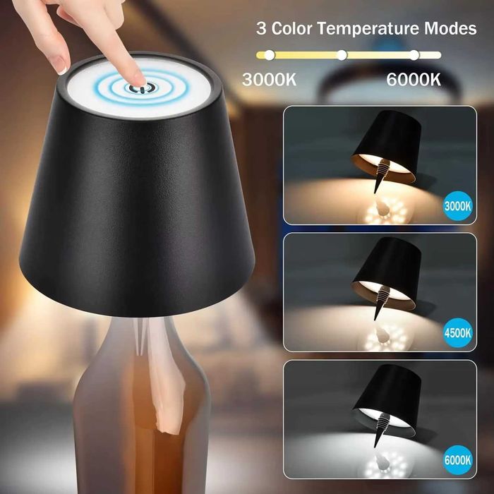 tampa de garrafa 3 modos de luz lâmpada para garrafas decoração luzes