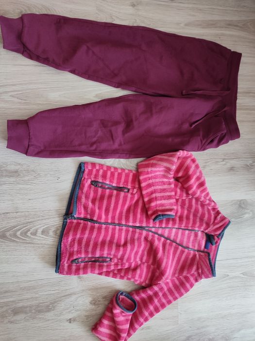 Zestaw lupilu spodnie dresy bluza polar 122 cm wiosna lato