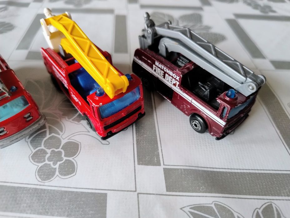 Stare wozy strażackie Matchbox  Majorette + Siku