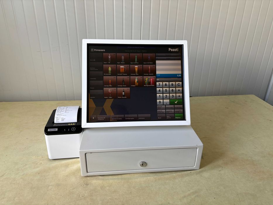 POS TouchScreen / Caixa registadora + programa novo + Garantia