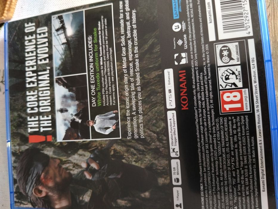 Metal Gear Solid snake eater PS5