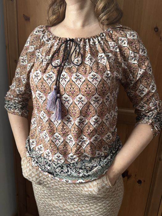 Bluzka boho paisley/ornament/hippie r. uniwersalny