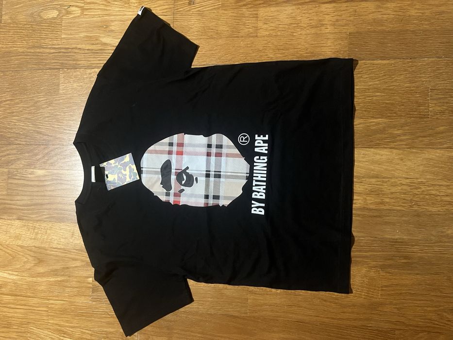 t shirt bape x burberry